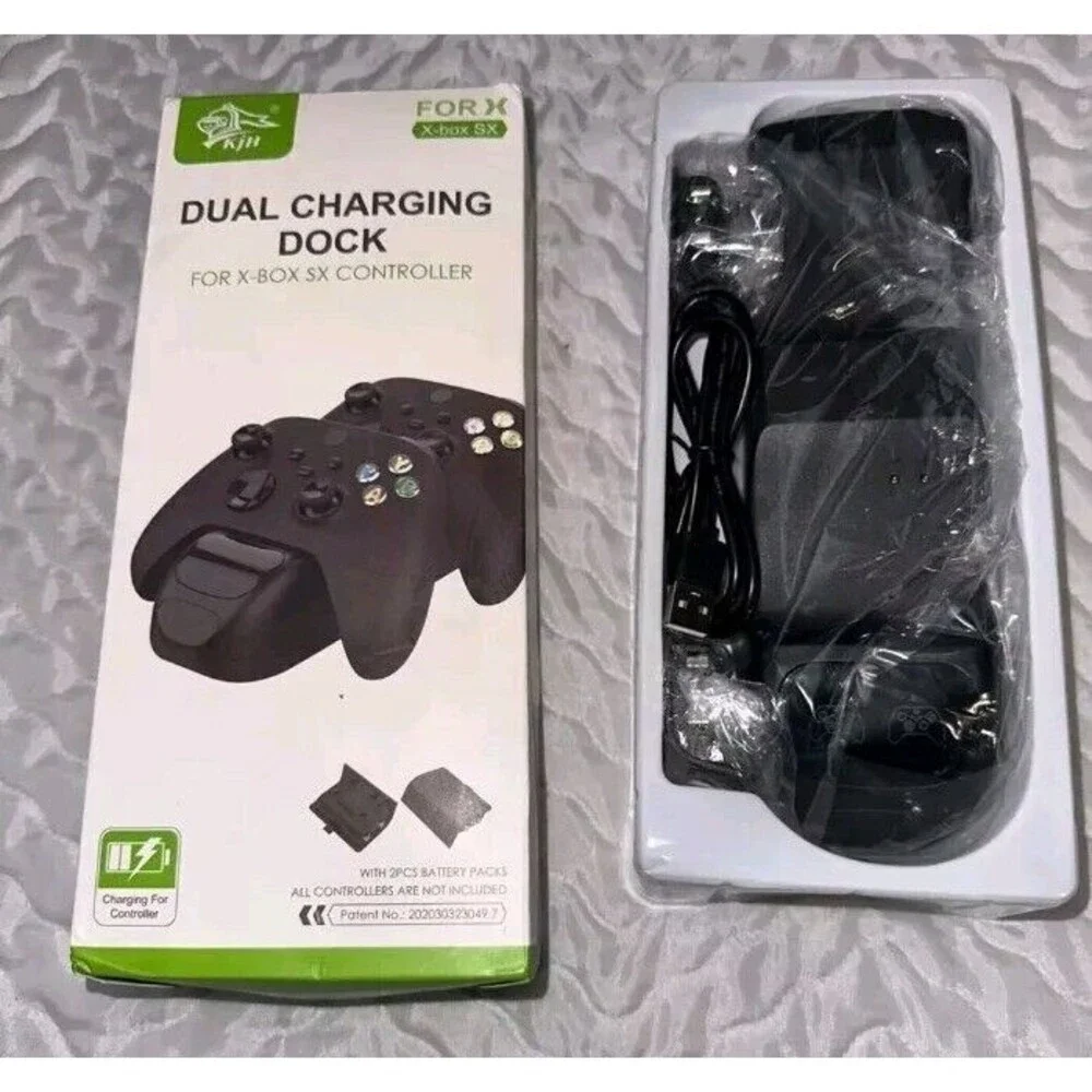 Dual Charging Dock for X-Box SX Controller with 2 PCS Battery Packs New by KJH